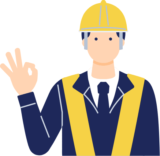 ヘルメットを被った男性